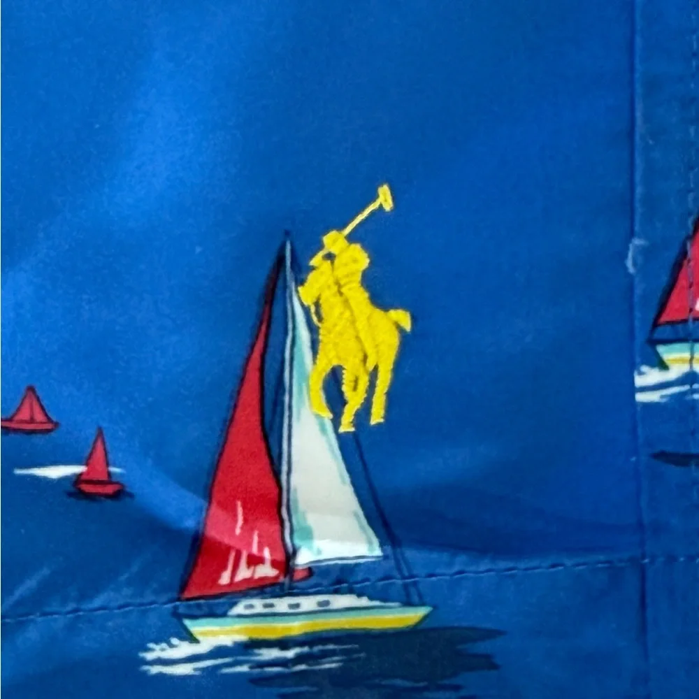 Polo Ralph Lauren Men's Big &‎ Tall “Sur La Plage” Traveler Swim Trunks 2XB NWOT